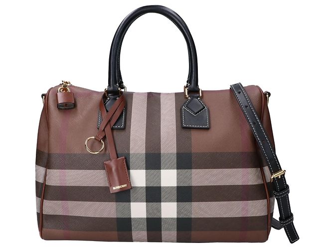 Borsa Bowling Burberry Medium Marrone