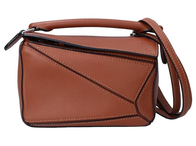 Bolsa Mini Puzzle Loewe em castanho Marrom