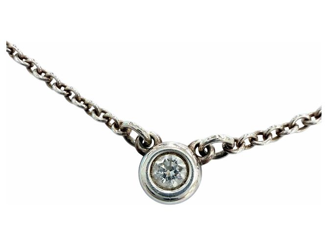 Autre Marque Collana Tiffany & Co. Elsa Peretti Diamond By the Yard Argento