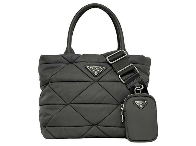 Prada Re-Nylon Tote Bag Braun