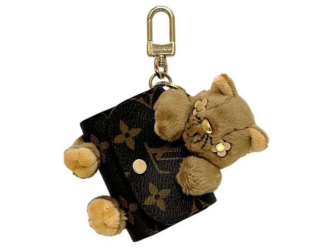 Breloque de sac à main Louis Vuitton Monogram Marron