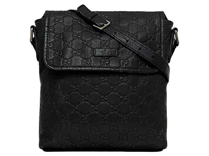 Borsa a tracolla Gucci in pelle nera Nero