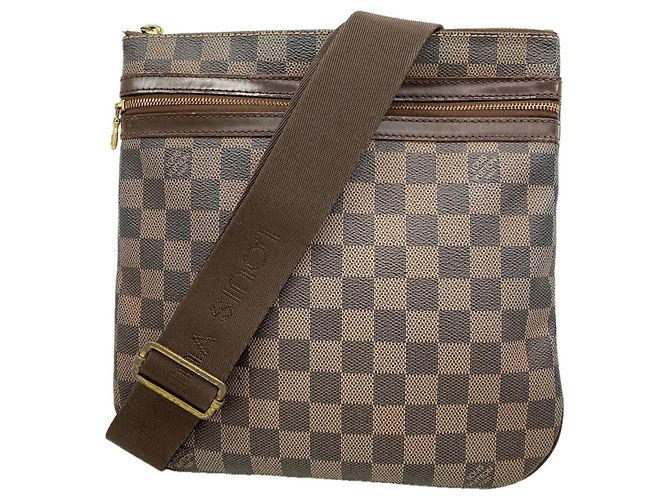 Bolsa de Ombro Louis Vuitton Damier Pochette Bosphore Damier ebene