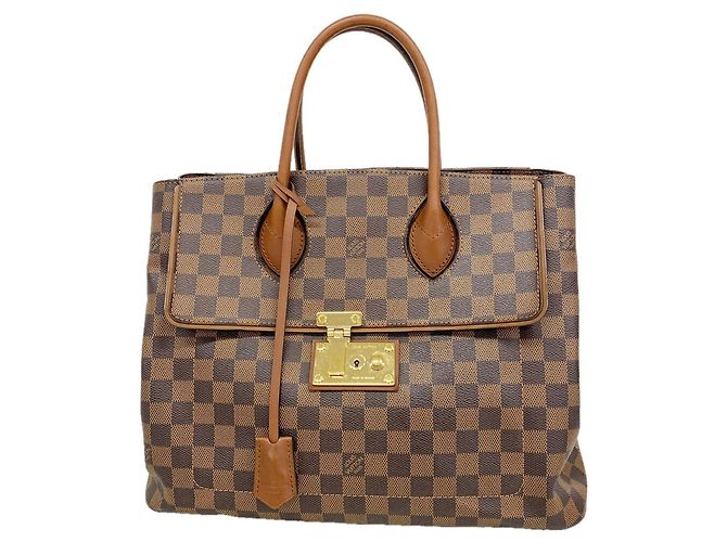 Sac cabas Louis Vuitton Damier Ascot en Ebene Damier ebène