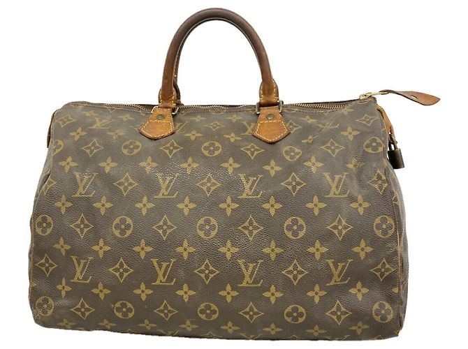 Louis Vuitton Monogram Speedy 35 Handtasche Braun