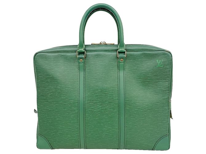 Sac Portedocuments Voyage Louis Vuitton en cuir Epi