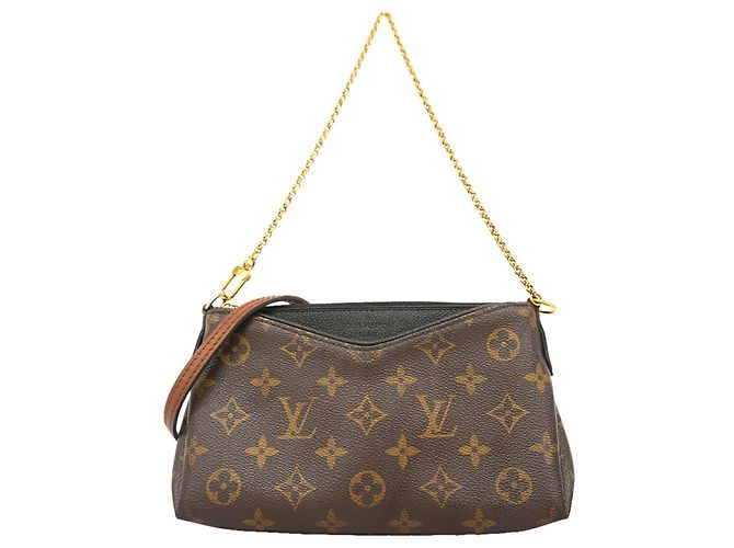 Borsa a pochette Louis Vuitton Monogram Pallas Marrone