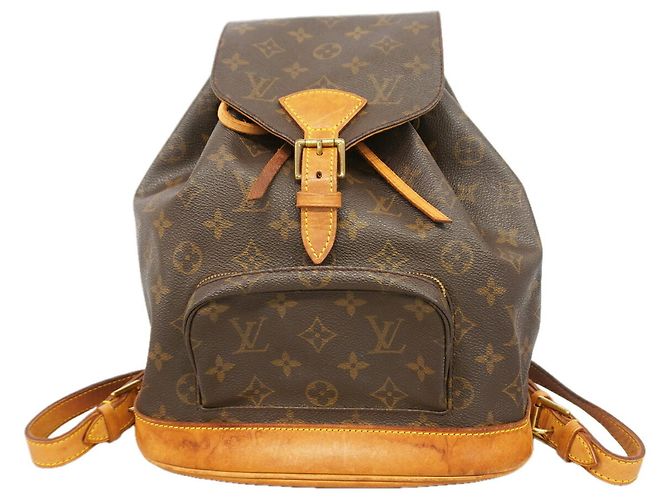 Louis Vuitton Monogram Montsouris MM Rucksack Braun