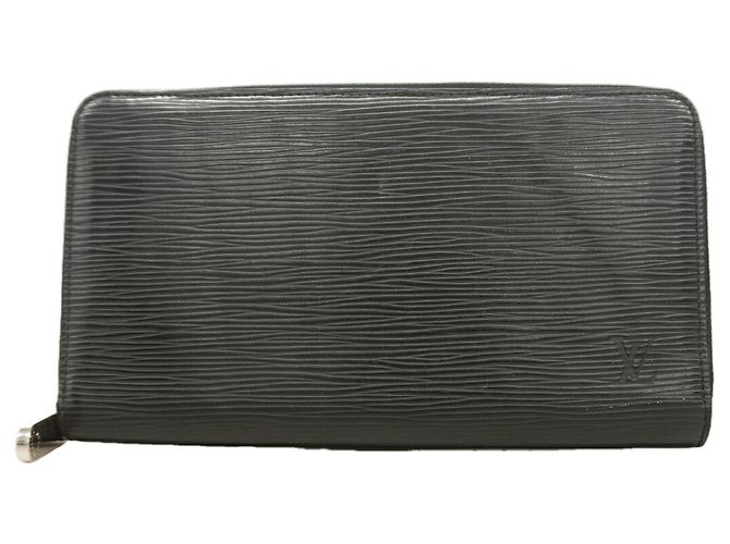 Louis Vuitton Epi Zippy Organizer Long Wallet in Noir Black