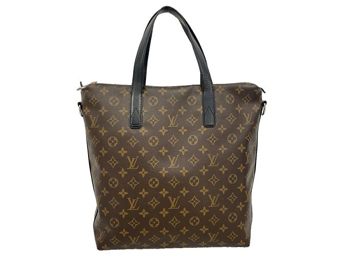 Sac Tote Louis Vuitton Monogram Macassar Kitan Marron