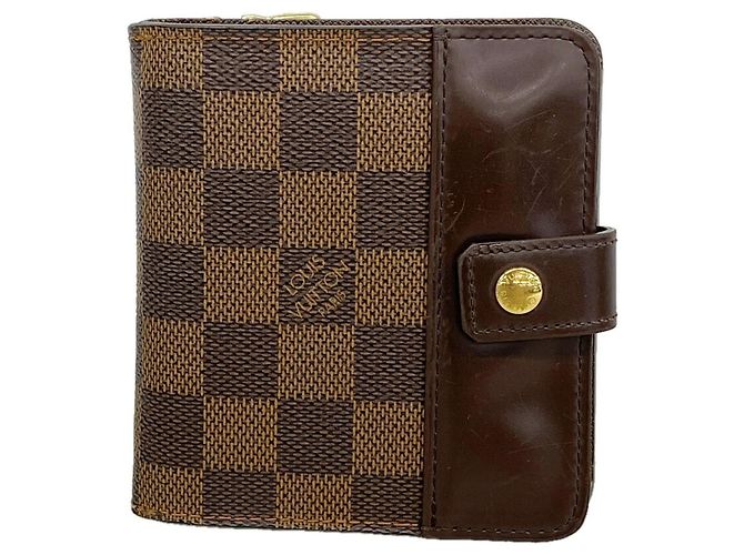 Portafoglio Compact Zip Louis Vuitton Damier Damier ebene