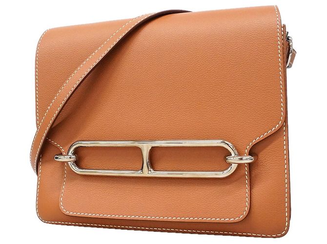 Hermès Borsa a tracolla Hermes Lauris Evercolor D'oro