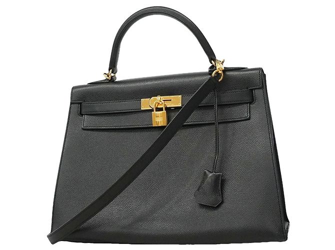 Hermès Sac à main Hermes Kelly 32 Noir
