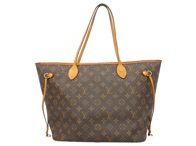 Sac cabas Louis Vuitton Monogram Neverfull MM Marron