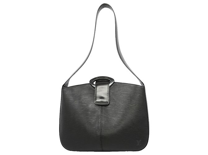 Borsa a tracolla Louis Vuitton in pelle Epi Nero