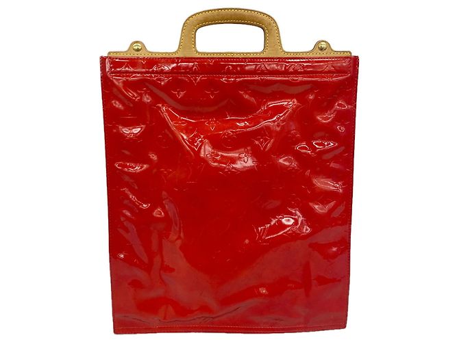 Sac à main Louis Vuitton Vernis Stanton Rouge