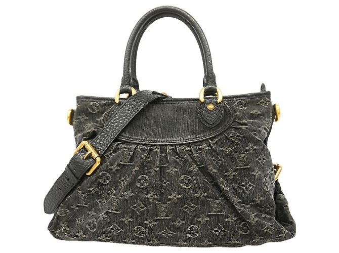 Borsa Louis Vuitton Monogram Denim Neo Cavie MM Nero