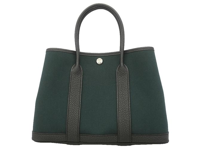 Hermès Sac Cabas Hermes Garden TPM Noir Kaki