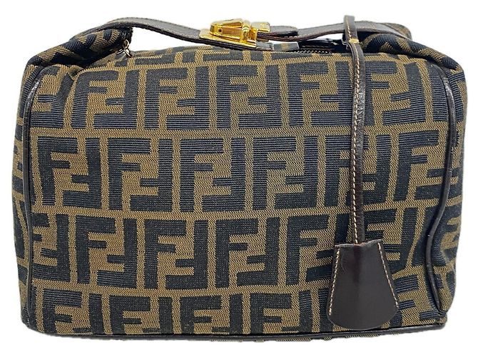 Bolsa Fendi Zucca em nylon e canvas Marrom