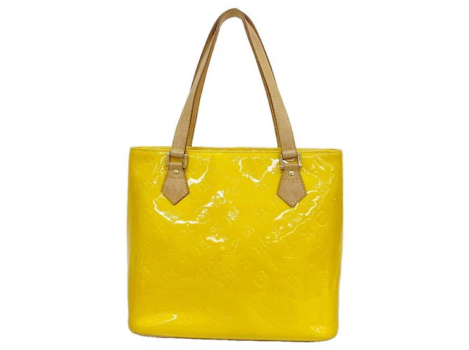 Borsa Tote Louis Vuitton Vernis Houston Giallo