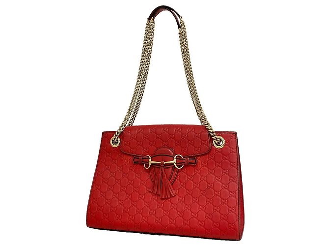 Borsa a tracolla Gucci in pelle rossa Rosso
