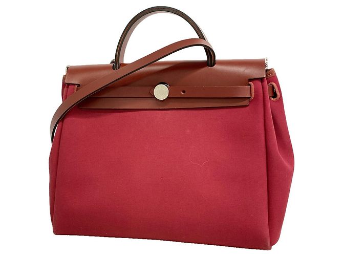Hermès Hermes Herbag Zip PM Handtasche Rot