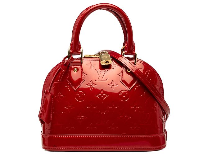 Louis Vuitton Red Monogram Vernis Alma BB Rouge