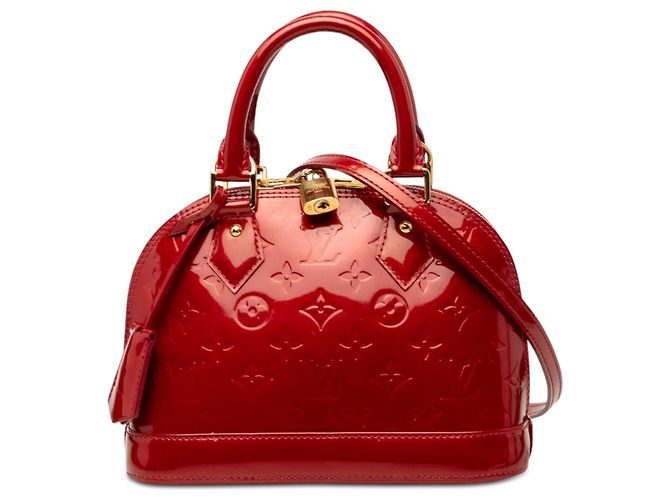 Louis Vuitton Red Monogram Vernis Alma BB Rouge