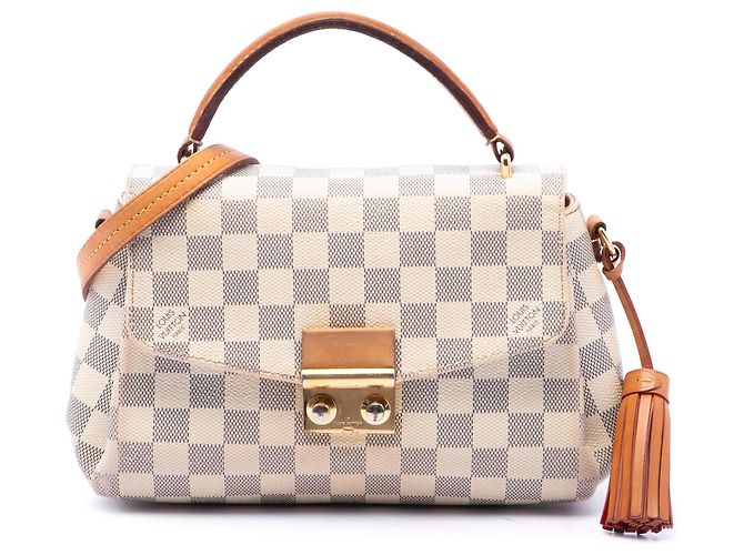 Louis Vuitton White Damier Azur Croisette Branco