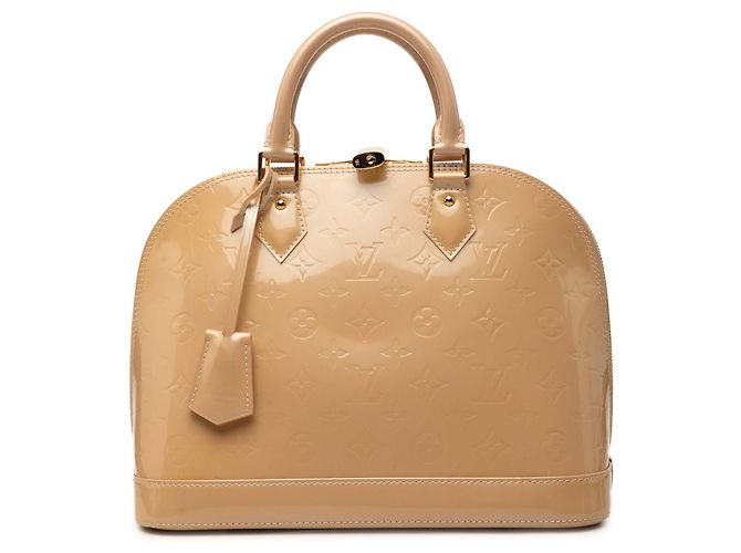 Louis Vuitton Beige Monogram Vernis Alma PM