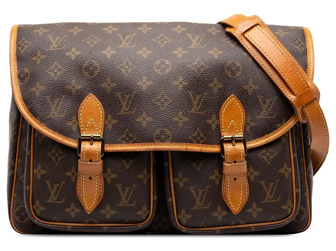 Louis Vuitton Brown Monogram Sac Gibeciere MM Marrom