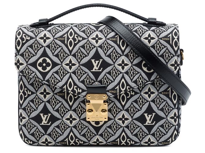 Louis Vuitton Black Monogram Jacquard Since 1854 Pochette Metis Nero