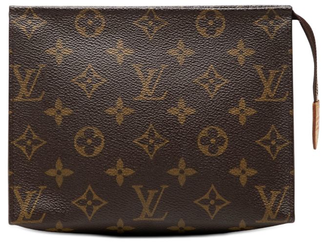 Necessaire Louis Vuitton Brown Monogram 19 Castaño