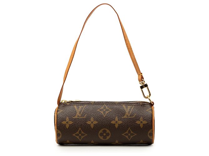 Louis Vuitton Brown Monogram Papillon Pochette Marrone