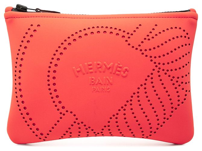 Hermès Pink Small Perforated Nylon Neobain Canoe H Case