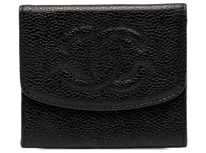 Chanel Black CC Caviar Coin Pouch