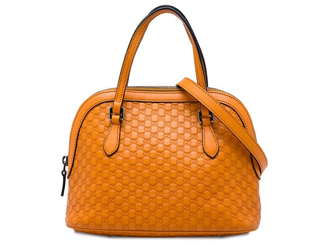 Bolsa Dome Mini Microguccissima Gucci Orange Laranja