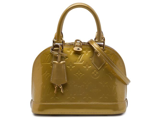 Louis Vuitton Brown Monogram Vernis Alma BB Marron Bronze