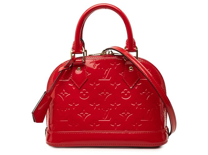 Louis Vuitton Red Monogram Vernis Alma BB Rouge