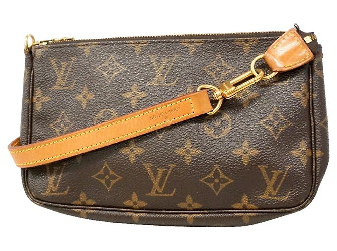 Sac à épaule Louis Vuitton Monogram Pochette Accessoires Marron