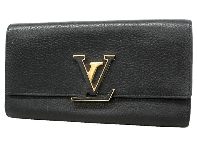 Louis Vuitton Portefeuille Capucines Long Wallet Preto