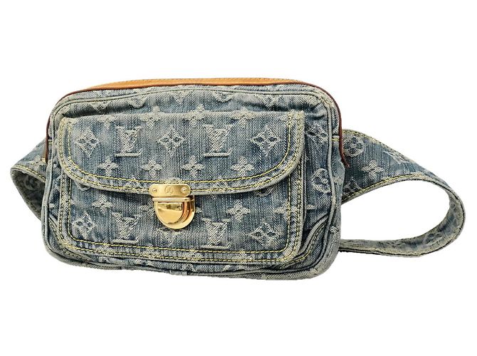 Marsupio Louis Vuitton Monogram Denim Blu