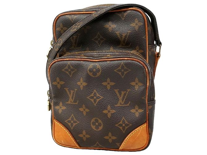 Bolso de hombro Louis Vuitton Monogram Amazon Castaño