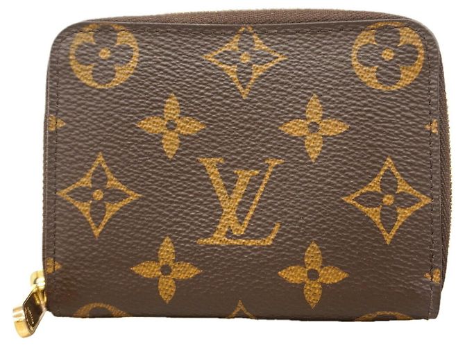 Portamonete Zippy Monogram Louis Vuitton Marrone