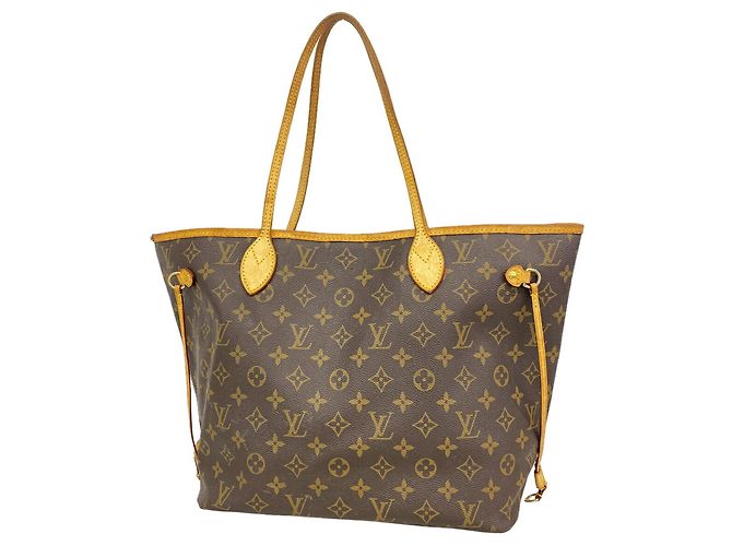 Borsa Tote Louis Vuitton Monogram Neverfull MM Marrone