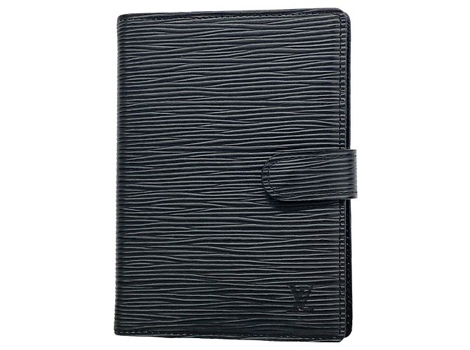 Louis Vuitton Agenda PM Notebook Cover Black