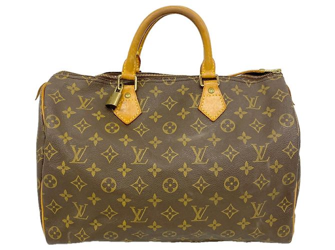 Borsa Louis Vuitton Monogram Speedy 35 Marrone