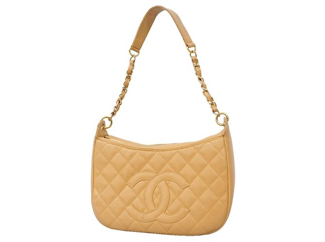 Borsa a tracolla con catena Chanel Matelassé Beige