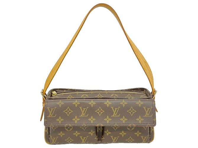 Bolsa de Ombro Louis Vuitton Monogram Vivacite MM Marrom