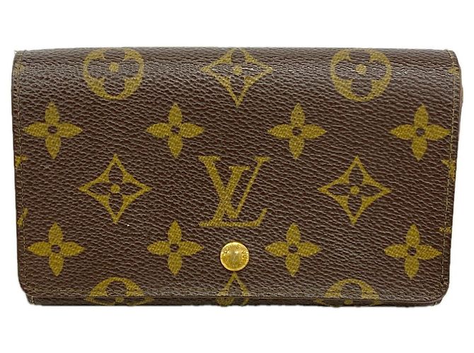 Louis Vuitton Monogram Portefeuille Trésor Wallet Marrom